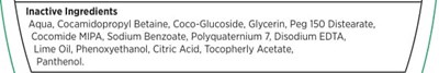 Inactive Ingredients (Bioorbil Antibakterial Handsoap 1 Inactive Ingredients)